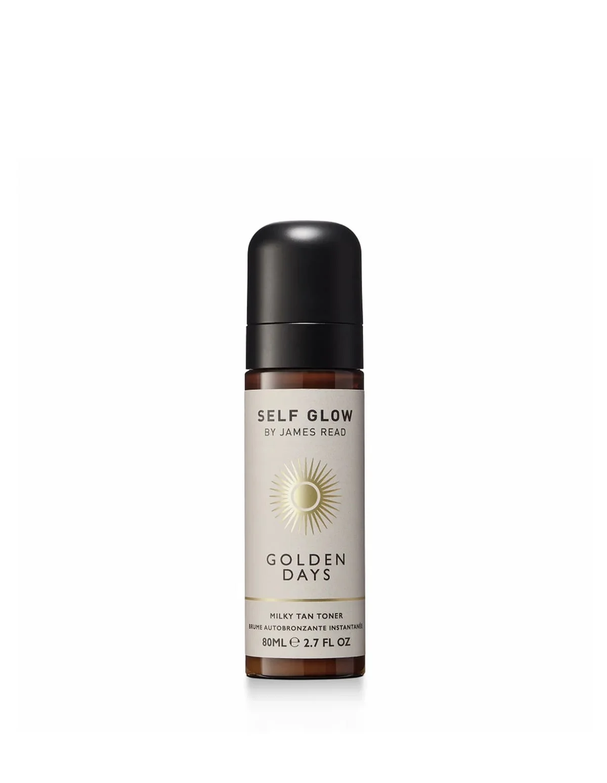 Golden Days Milky Tan Toner bottle on white background