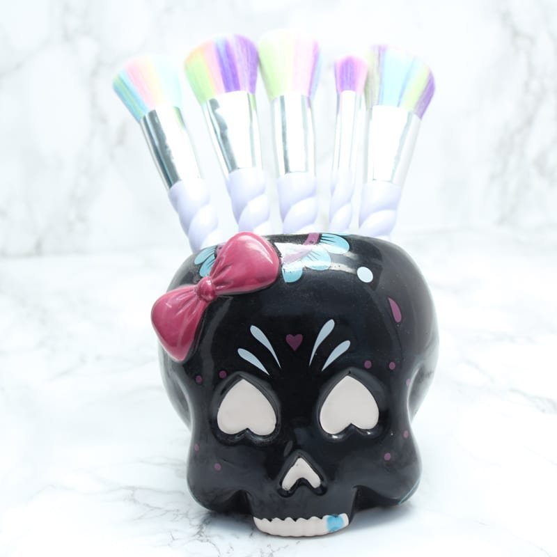 Macy and Mia unicorn horn makeup brush sets