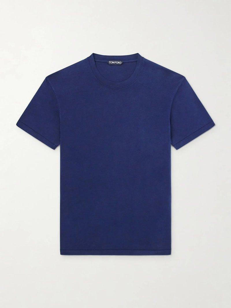 Tom Ford lyocell cotton-blend t-shirt close-up