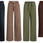 Fall 2026 capsule wardrobe pants in denim and suede