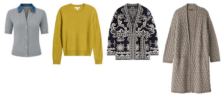 Fall 2026 capsule wardrobe knitwear in rich seasonal shades